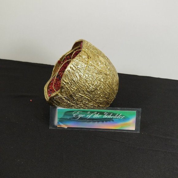 Trimsetter "Merry Mardi Gras" Collection Hand Painted Coconut Ornament - NEW - Picture 5 of 11